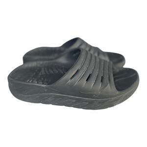 Hoka One One Ora Black Recovery Slide Sandals Men’s Size-7 Women’s Size-9